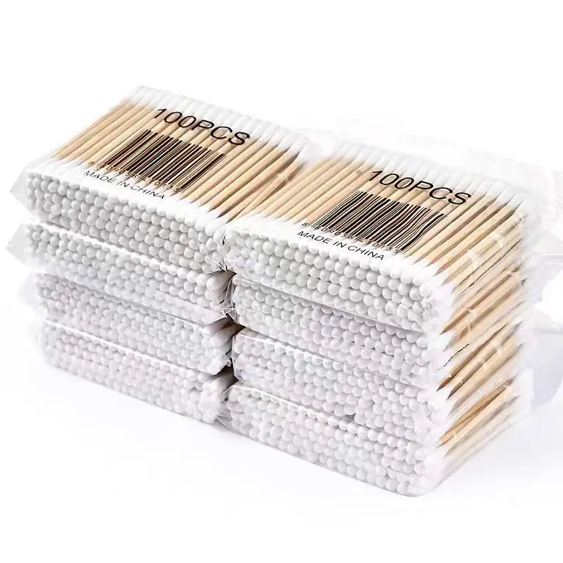 Baby Products Wholesale - Wholesale 100/300/500/1000 pcs Double-Ended Cotton Swabs,