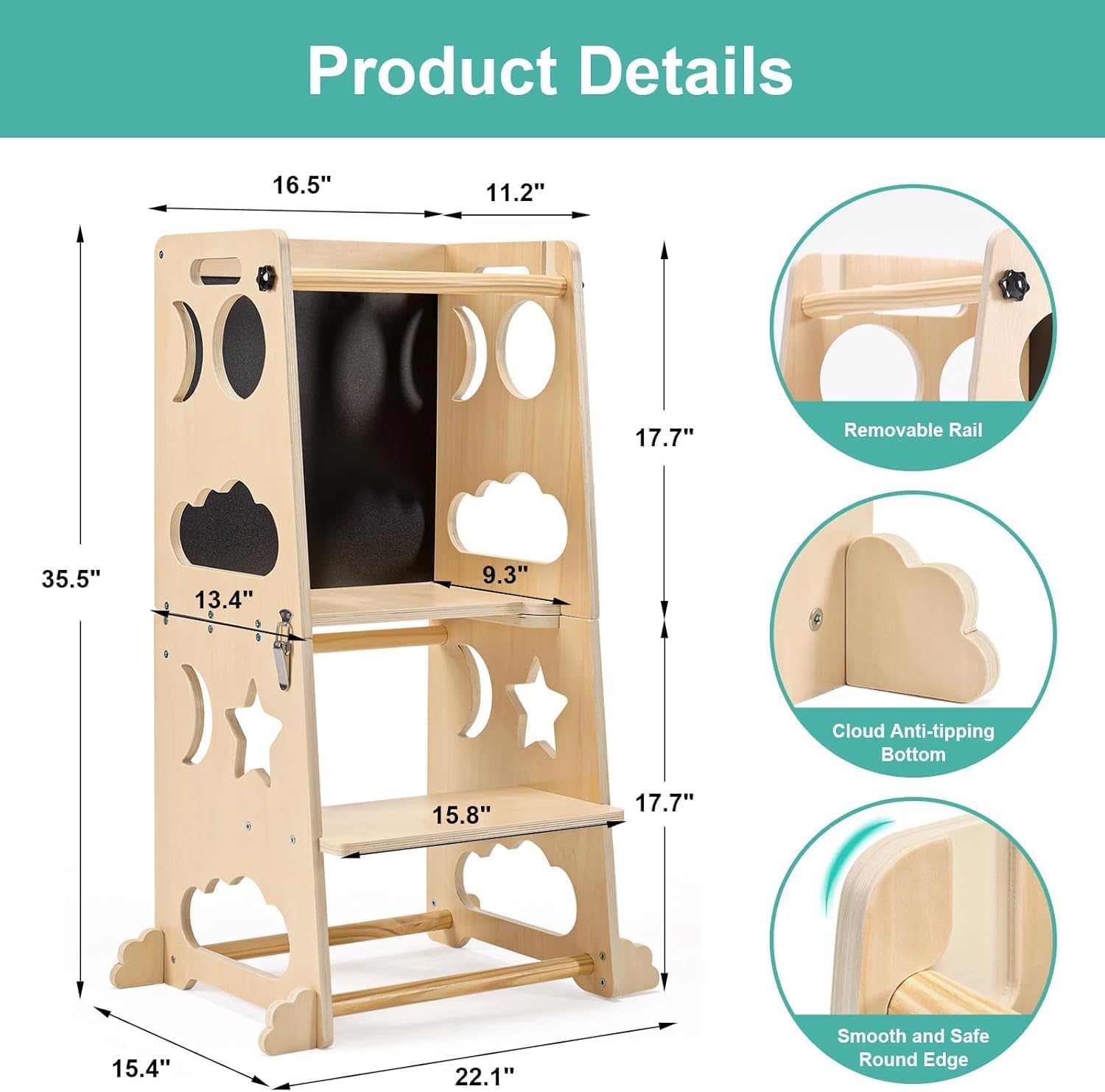 Foldable Toddler Kitchen Tower - đánh giá và giá Toddler Learning Tower