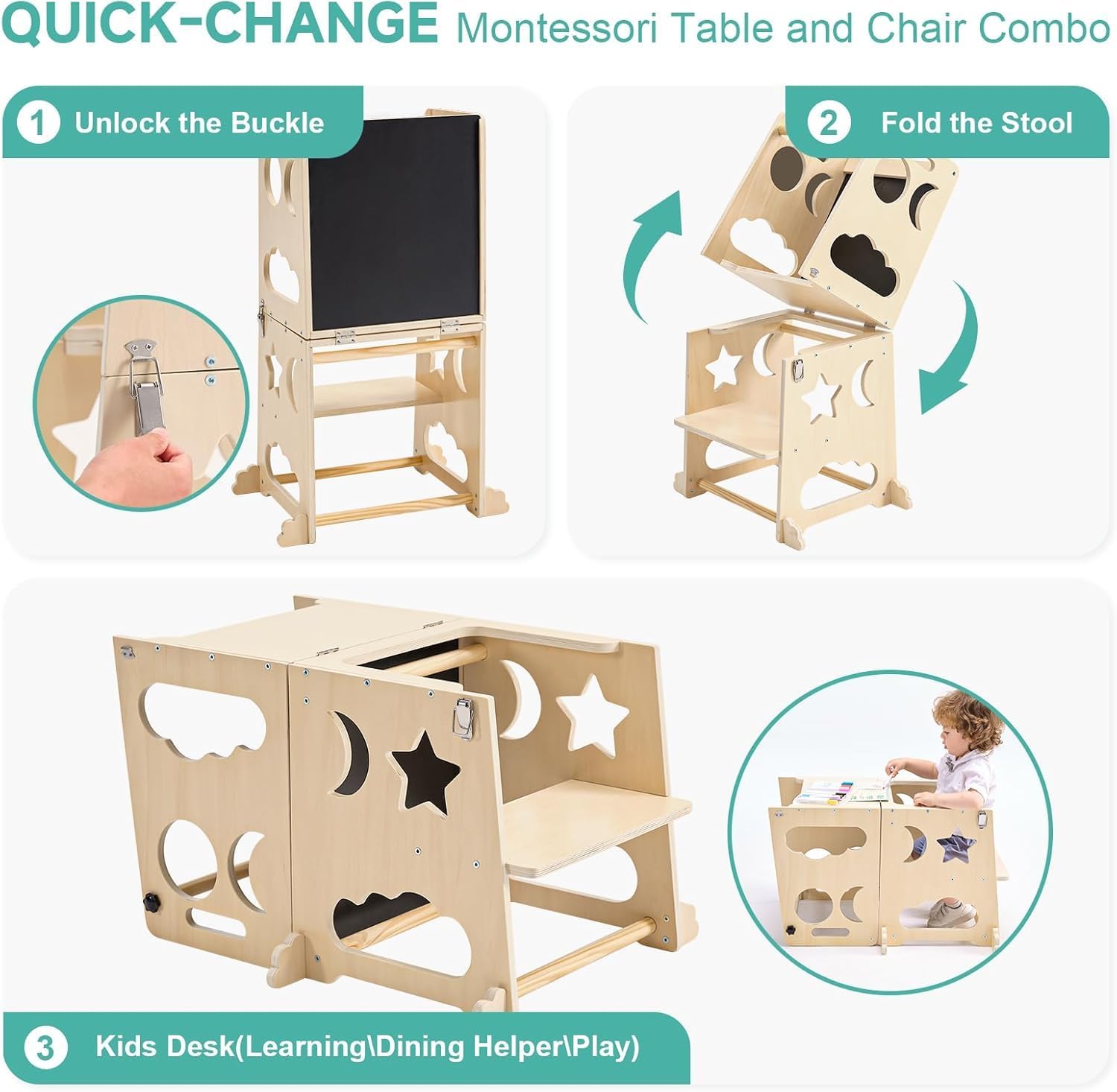 Foldable Toddler Kitchen Tower - đánh giá và giá Toddler Learning Tower