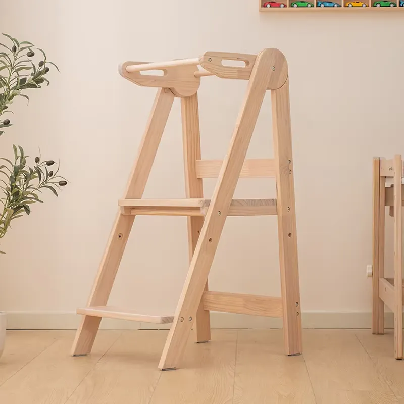 Wooden Tower Stool for Toddler - đánh giá và giá Toddler Learning Tower