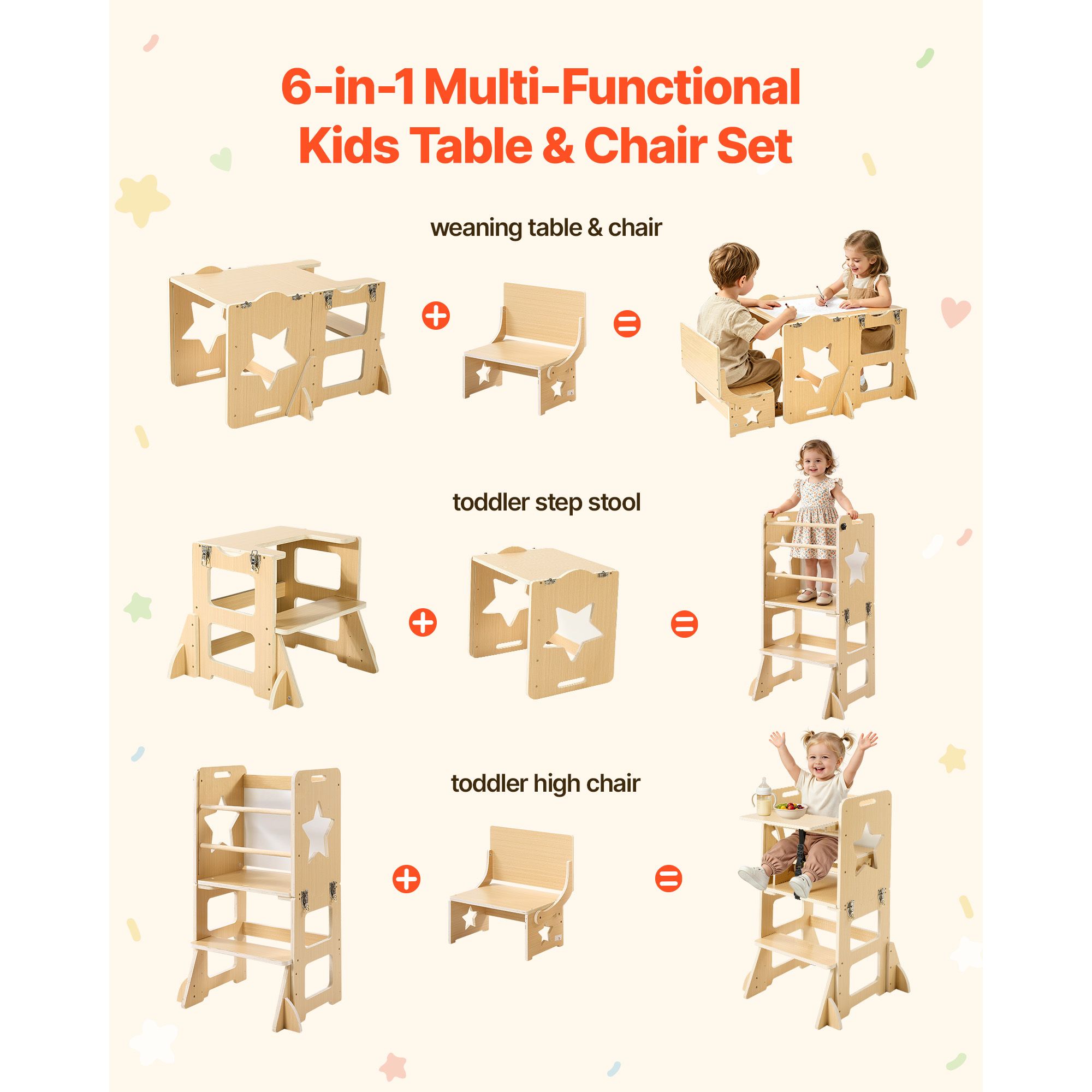 Toddler Tower, Wooden, 6 in 1  - đánh giá và giá Toddler Learning Tower