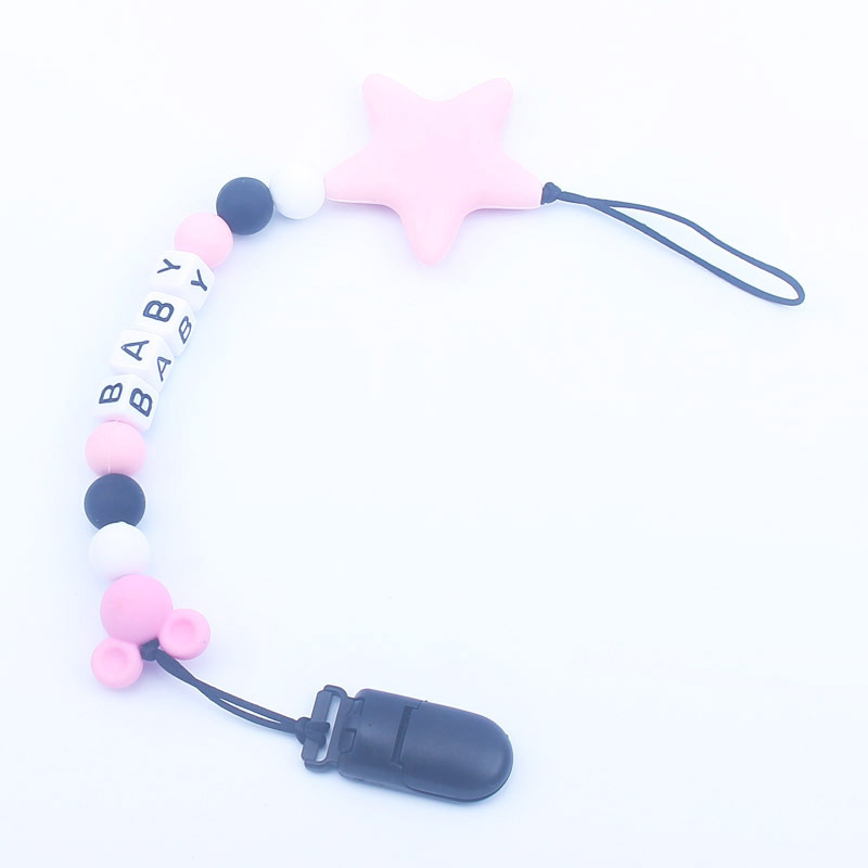 Personalized Name English Lett - đánh giá và giá Baby Pacifier Clip