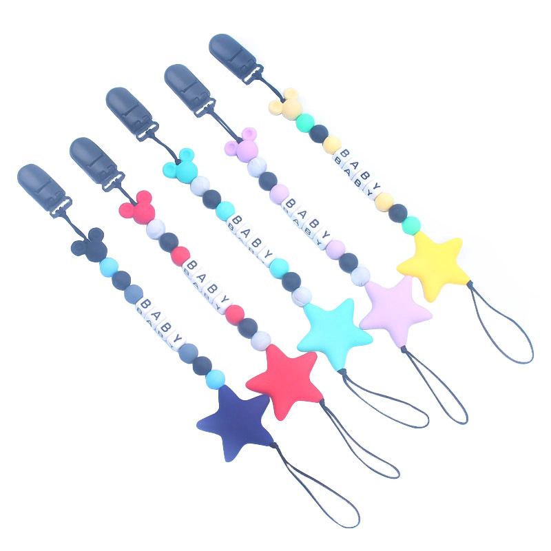 Personalized Name English Lett - đánh giá và giá Baby Pacifier Clip