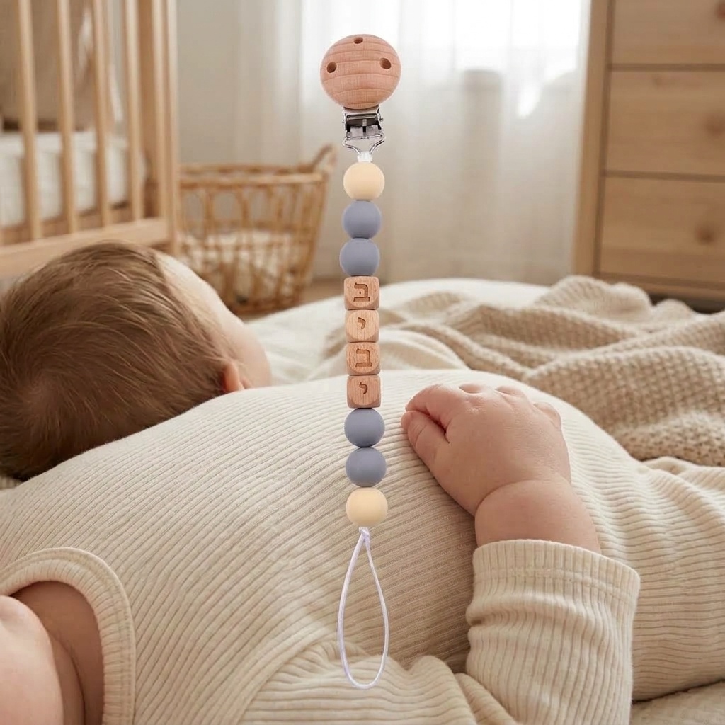 Newborn Silicone Hebrew Person - đánh giá và giá Baby Pacifier Clip