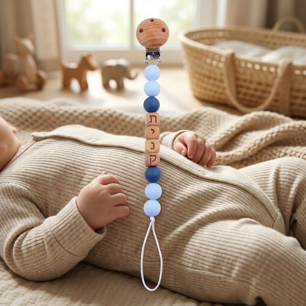 Newborn Silicone Hebrew Person - đánh giá và giá Baby Pacifier Clip